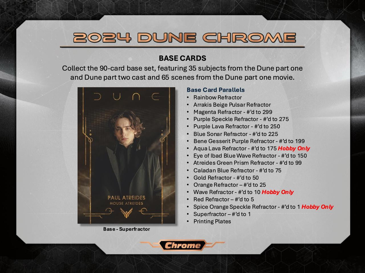 2024 Topps Dune Chrome Hobby Box