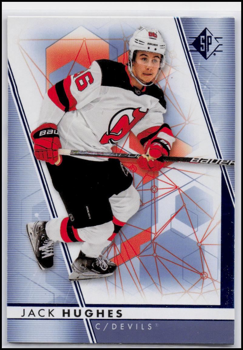 2022-23 SP #86 Jack Hughes Blue