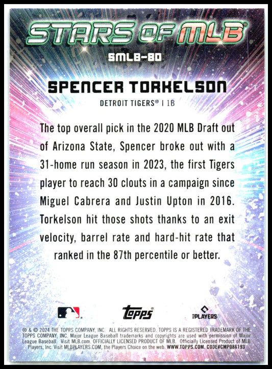 2024 Topps Update Stars of MLB #SMLB-80 Spencer Torkelson Detroit Tigers