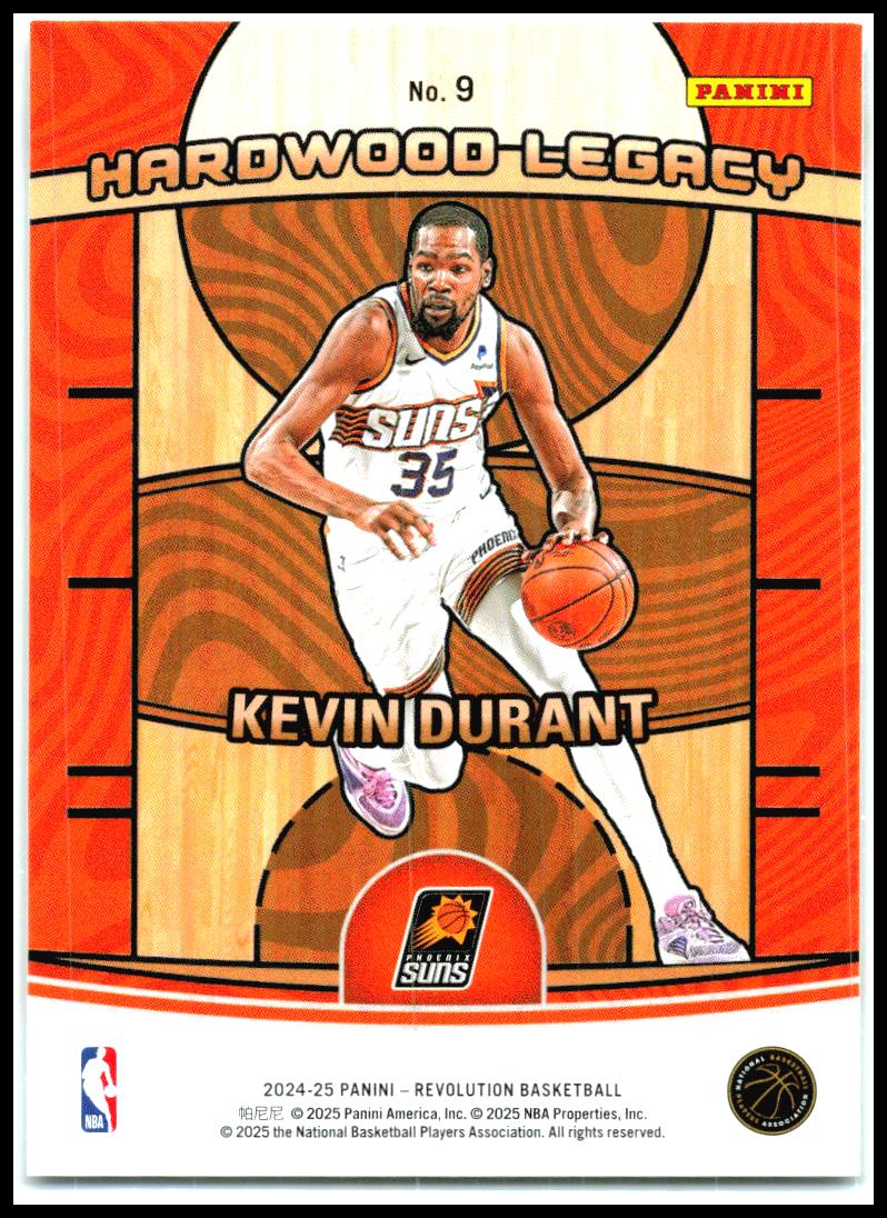 2024-25 Panini Revolution Hardwood Legacy #9 Kevin Durant Phoenix Suns
