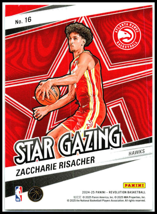 2024-25 Panini Revolution Star Gazing #16 Zaccharie Risacher Atlanta Hawks