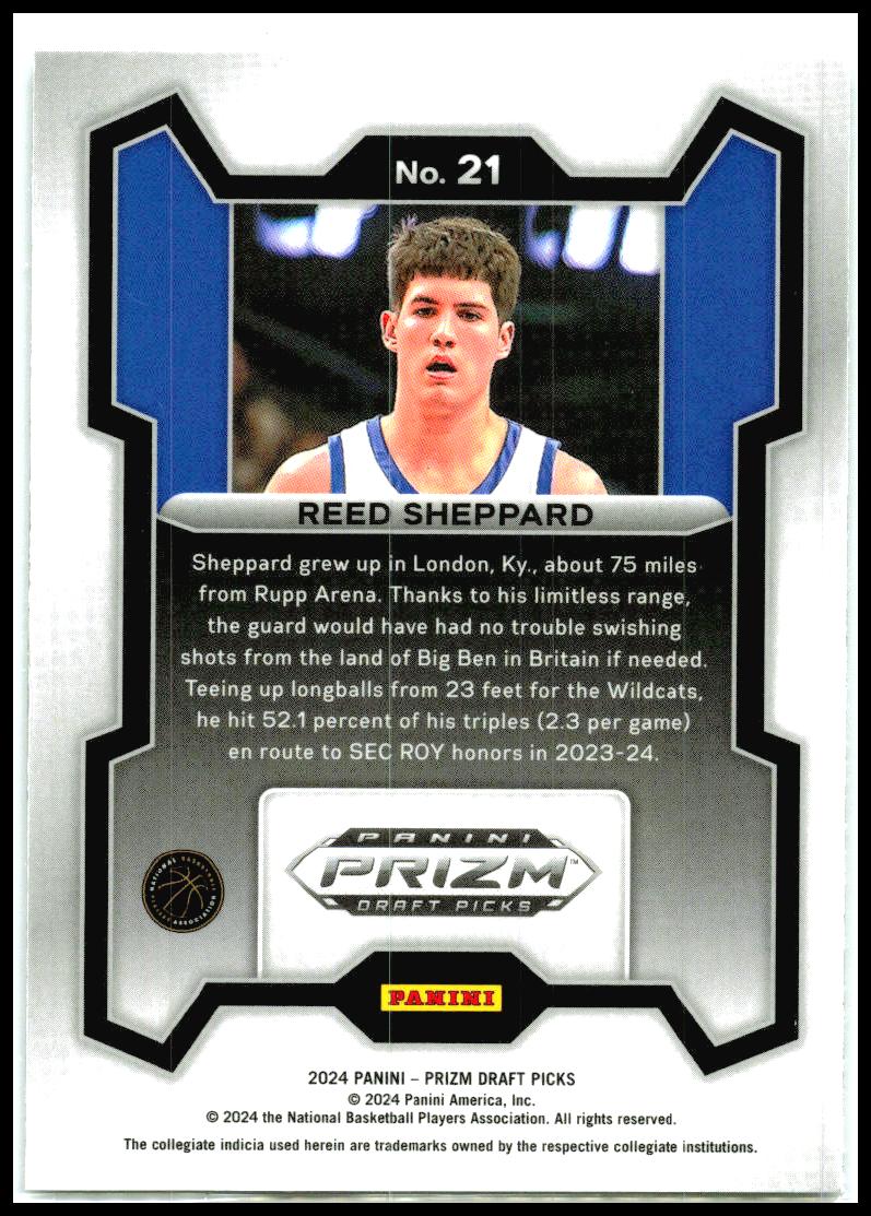 2024 Prizm Draft Picks #21 Reed Sheppard