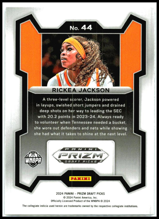2024 Panini Prizm Draft Picks #44 Rickea Jackson Tennessee Volunteers