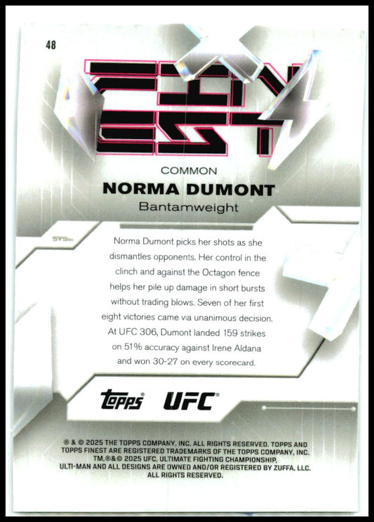 2025 Topps Finest UFC Common #85 Charles Olivera