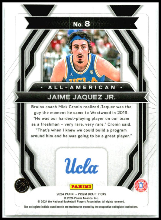 2024 Panini Prizm Draft Picks #8 Jaime Jaquez Jr.