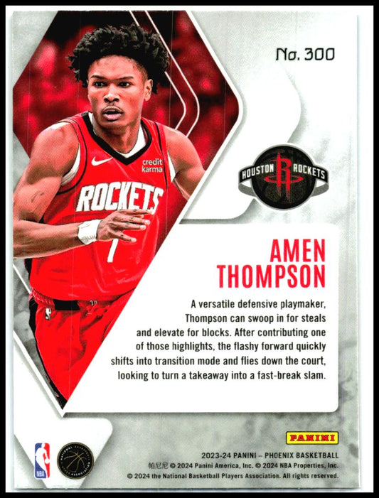 2023-24 Panini Phoenix #300 Amen Thompson Phoenix Blue Ice