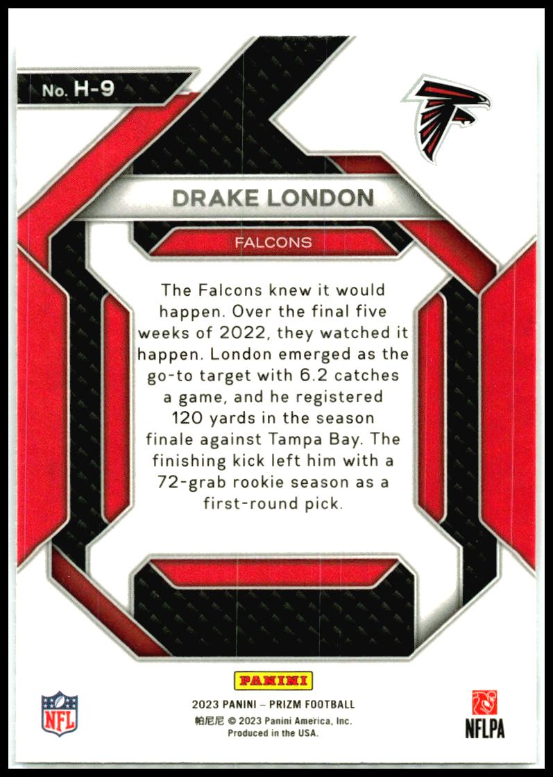 2023 Panini Prizm #H-9 Drake London Emergent