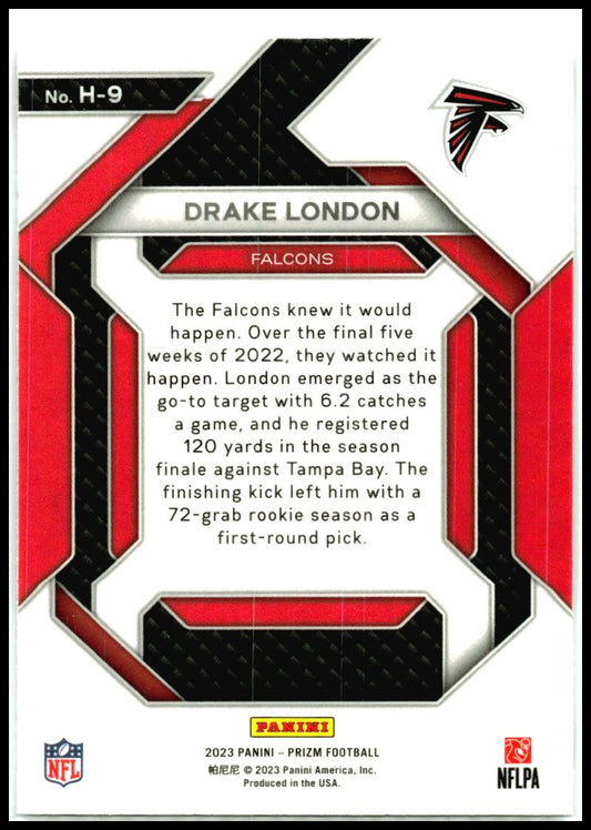 2023 Panini Prizm #H-9 Drake London Emergent