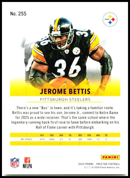 2024 Panini Prestige #255 Jerome Bettis Pittsburgh Steelers