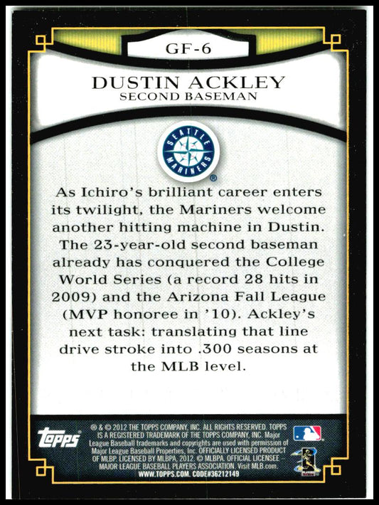 2012 Topps Gold Futures #GF-6 Dustin Ackley Seattle Mariners