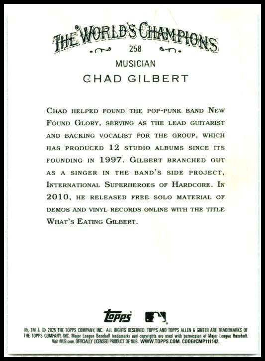 2025 Topps Allen & Ginter Chrome #258 Chad Gilbert