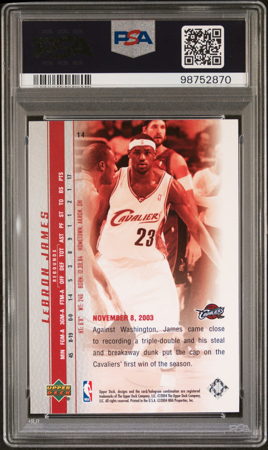 2003 Upper Deck Lebron James Phenomenal Beginning #14 Lebron James