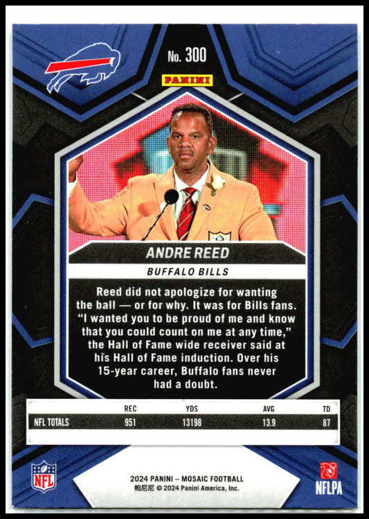 2024 Panini Mosaic #300 Andre Reed Buffalo Bills