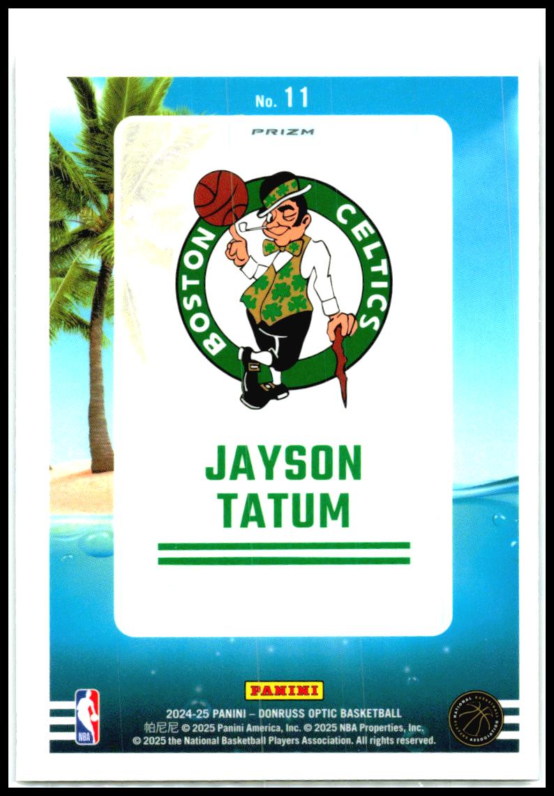 2024-25 Donruss Optic Splash! Holo #11 Jayson Tatum Boston Celtics