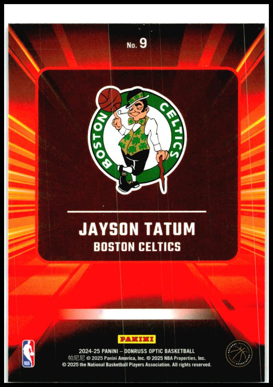 2024-25 Donruss Optic Express Lane #9 Jayson Tatum Boston Celtics