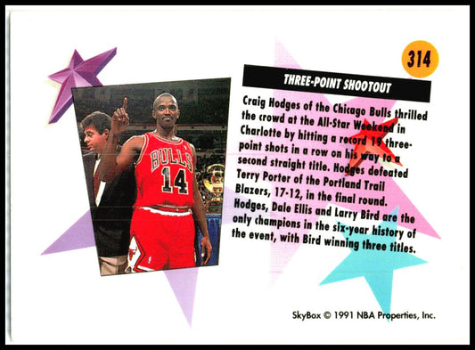 1991-92 SkyBox #314 Craig Hodges Chicago Bulls