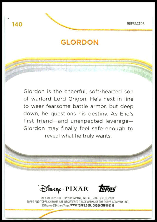 2025 Topps Chrome Disney Refractor #140 Glordon
