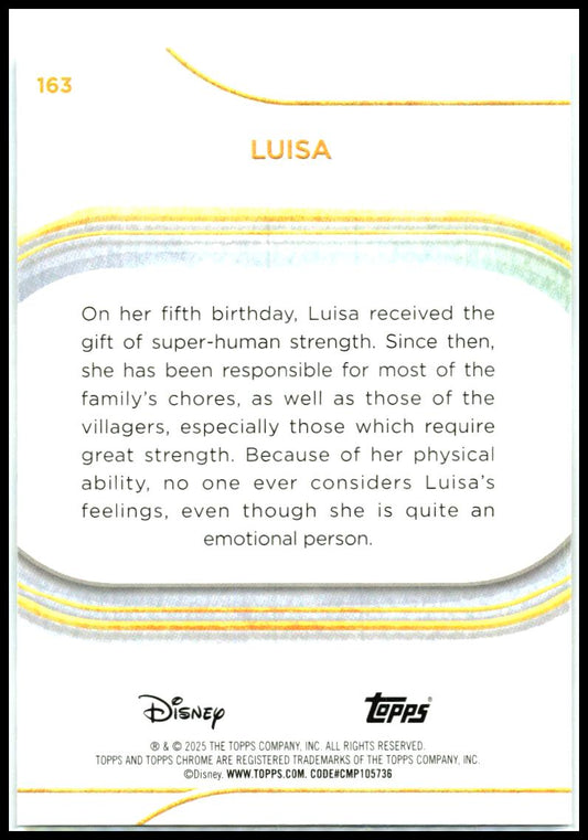 2025 Topps Chrome Disney #163 Luisa