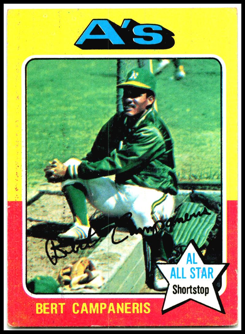 1975 Topps #170 Bert Campaneris Oakland Athletics