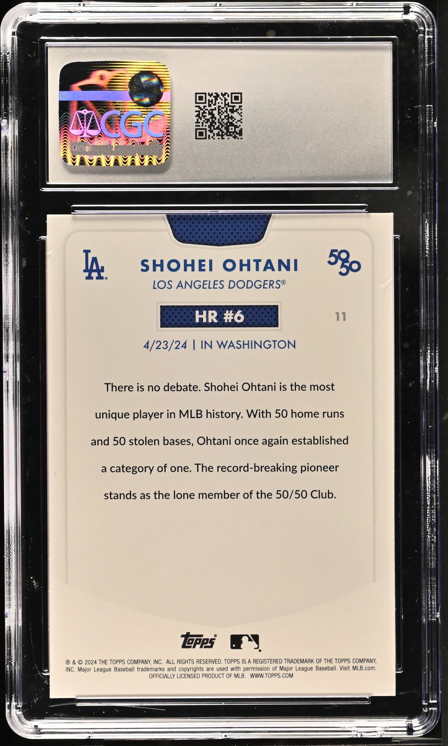 2024 50/50 #11 Shohei Ohtani