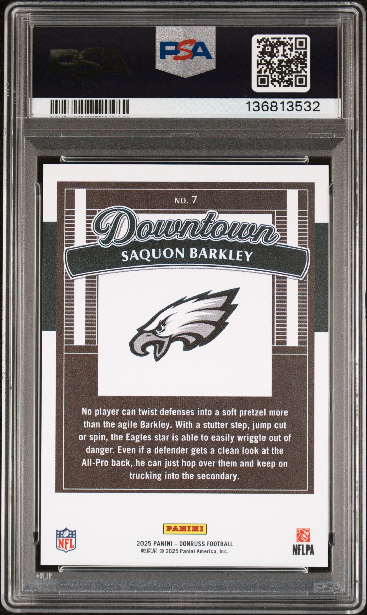 2025 Panini Donruss Downtown! #7 Saquon Barkley