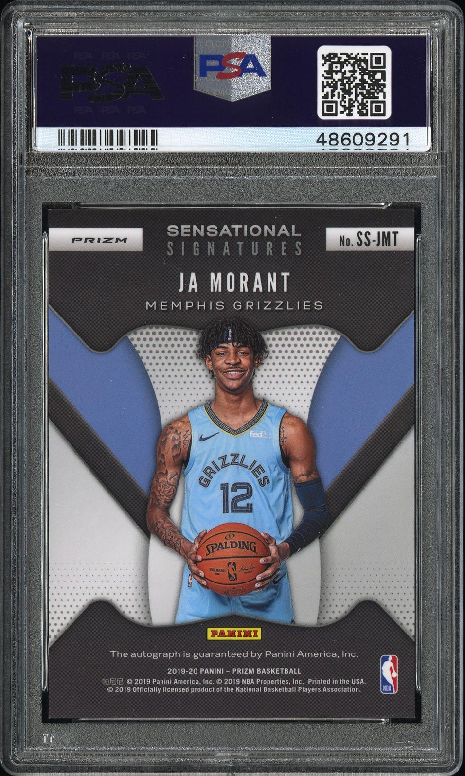 2019 Prizm Sensational Signatures Snstnl.Sg.-Chc.Prizm #JMT Ja Morant Auto