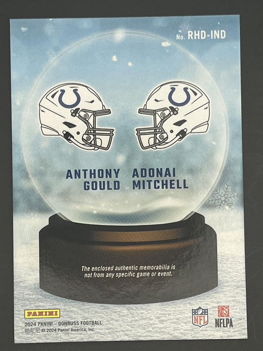 2024 Donruss - Rookie Holiday Sweater Duals #RHD-IND Mitchell / Gould MEM Colts