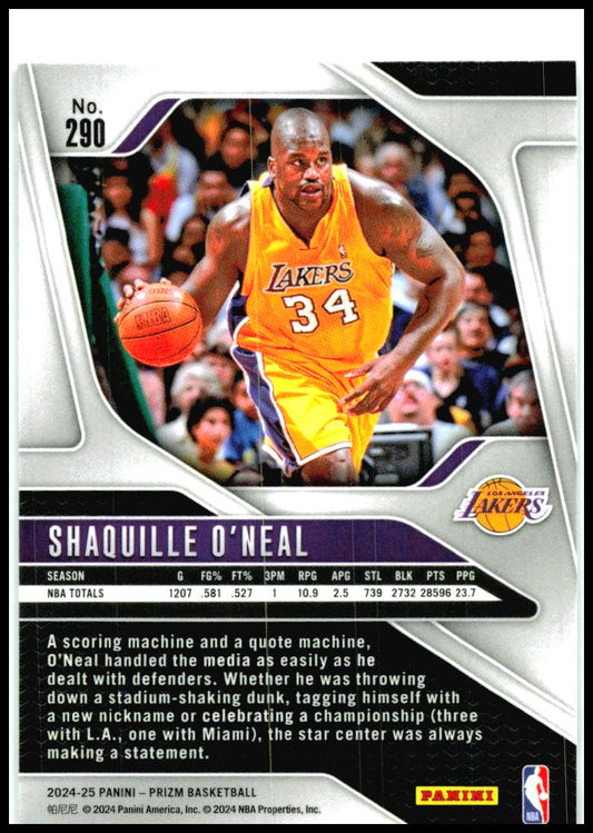 2024-25 Panini Prizm #290 Shaquille O'Neal Los Angeles Lakers