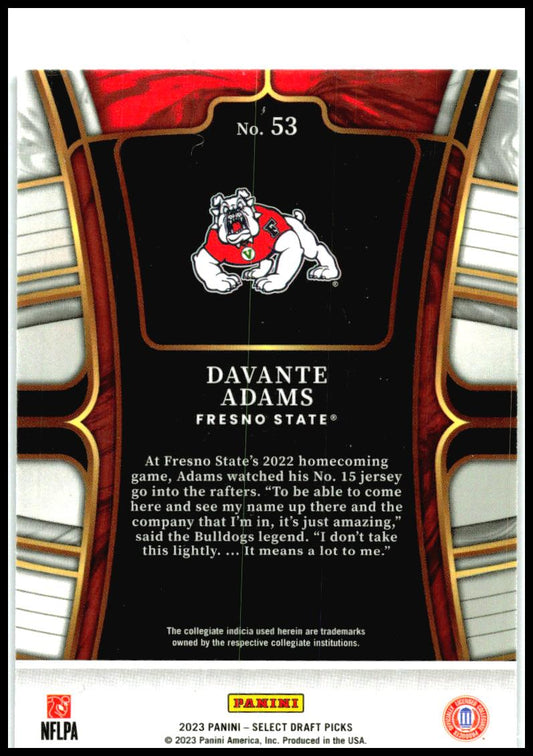2023 Select Blue #53 Davante Adams