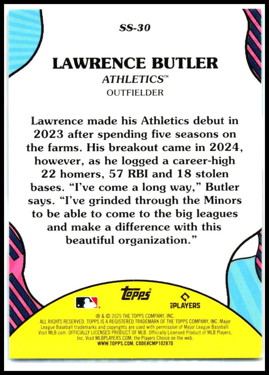 2025 Topps Summer Superstars #SS-30 Lawrence Butler Athletics