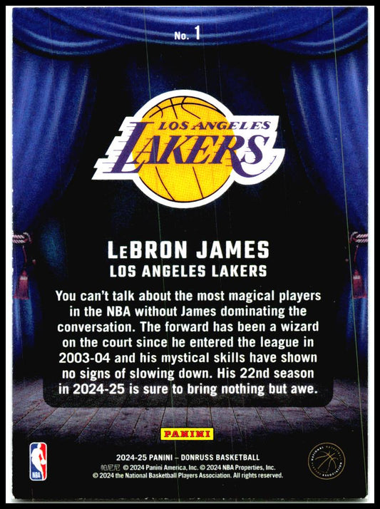 2024-25 Donruss Magicians #1 LeBron James Los Angeles Lakers