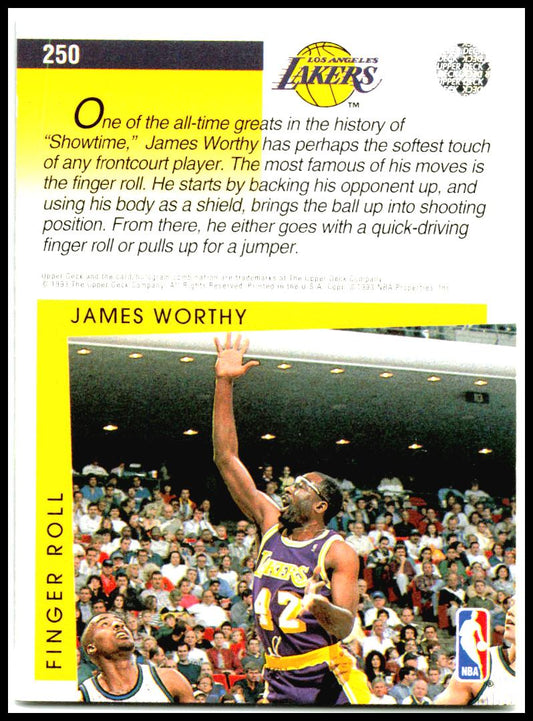 1993-94 Upper Deck #250 James Worthy Los Angeles Lakers