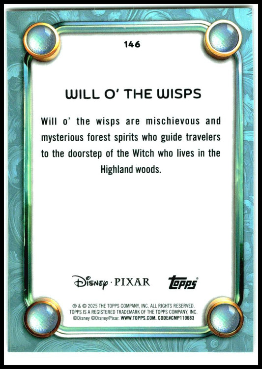 2025 Topps Disney Wonder FoilFractor #146 Will O' The Wisp