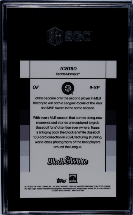 2024 Topps Black & White Sp #9-SP Ichiro