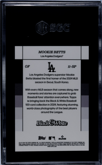 2024 Topps Black & White Sp #11-SP Mookie Betts