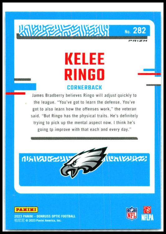 2023 Donruss Optic Holo #282 Kelee Ringo Rookie Philadelphia Eagles