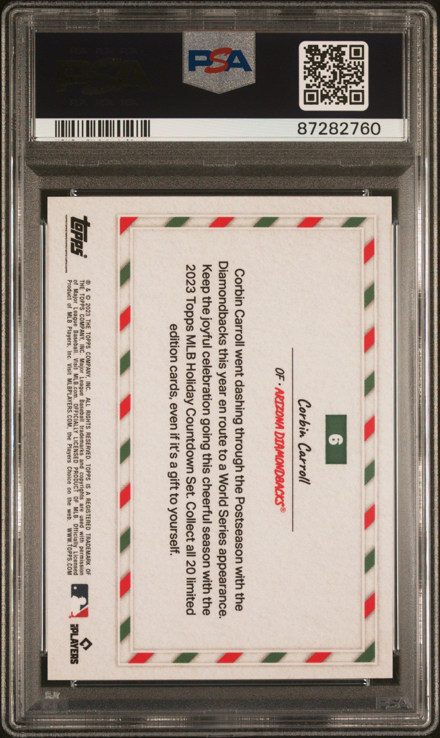 2023 Topps Holiday Countdown #6 Corbin Carroll