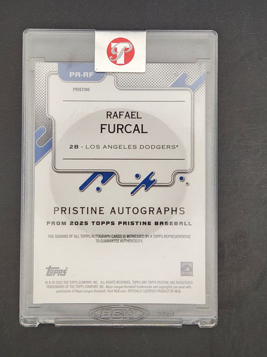 2025 Topps Pristine Auto Gold Pristine /50 #PA-RF Rafael Furcal Auto Dodgers