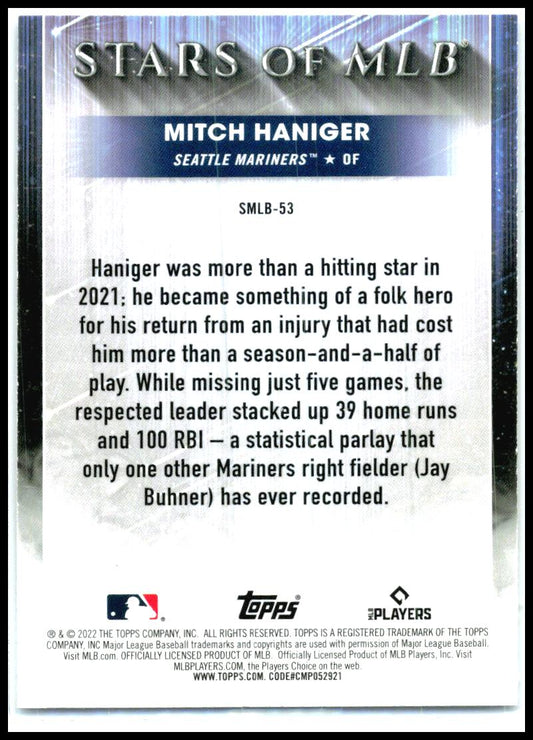 2022 Topps Stars of MLB #SMLB-53 Mitch Haniger Seattle Mariners