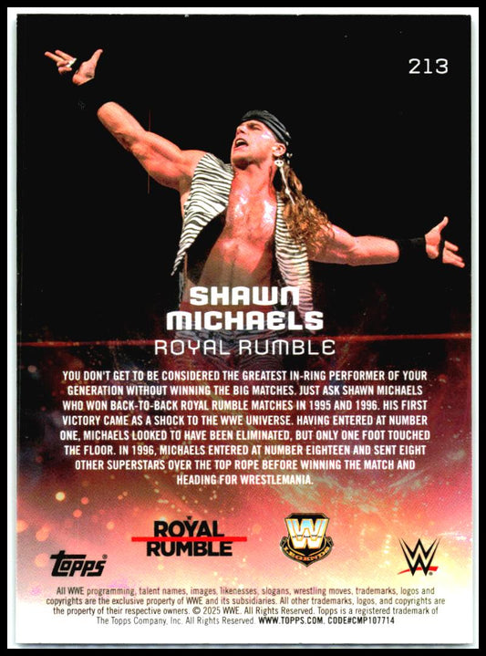 2025 Topps Universe WWE #213 Shawn Michaels