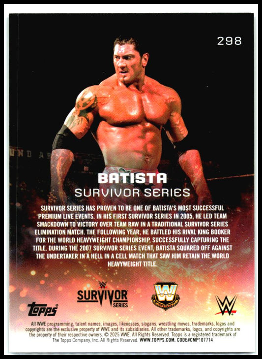 2025 Topps Universe WWE #298 Batista