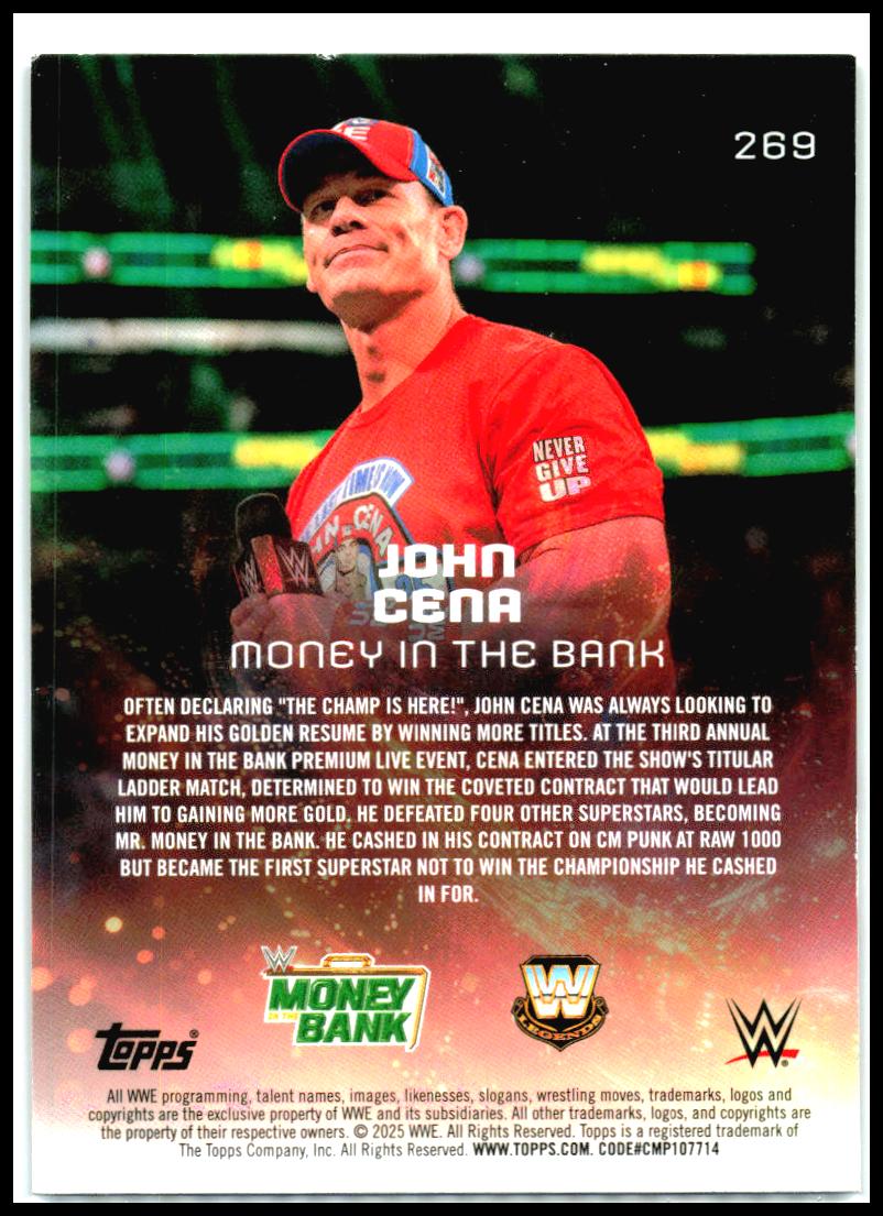 2025 Topps Universe WWE #269 John Cena