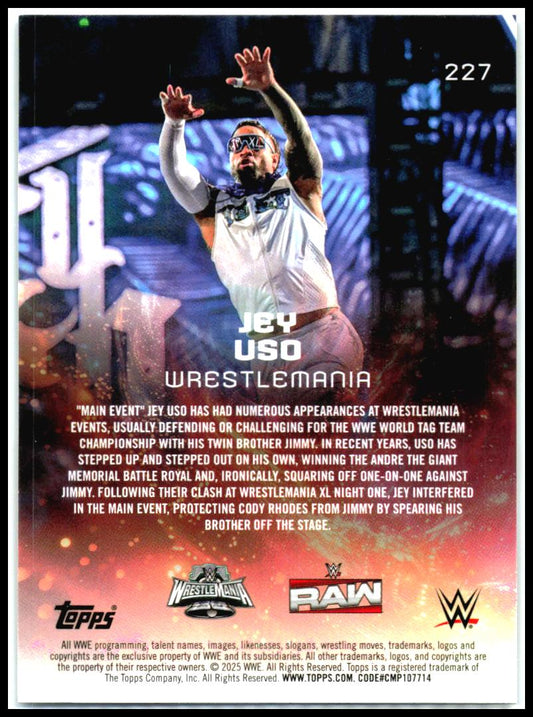 2025 Topps Universe WWE #227 Jey Uso