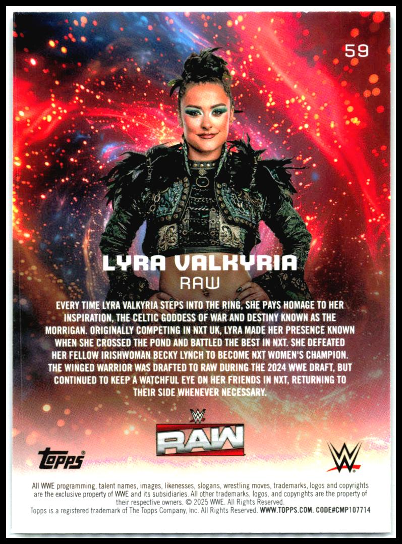 2025 Topps Universe WWE #59 Lyra Valkyria