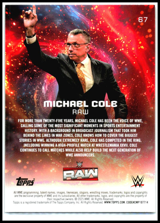 2025 Topps Universe WWE #67 Michael Cole