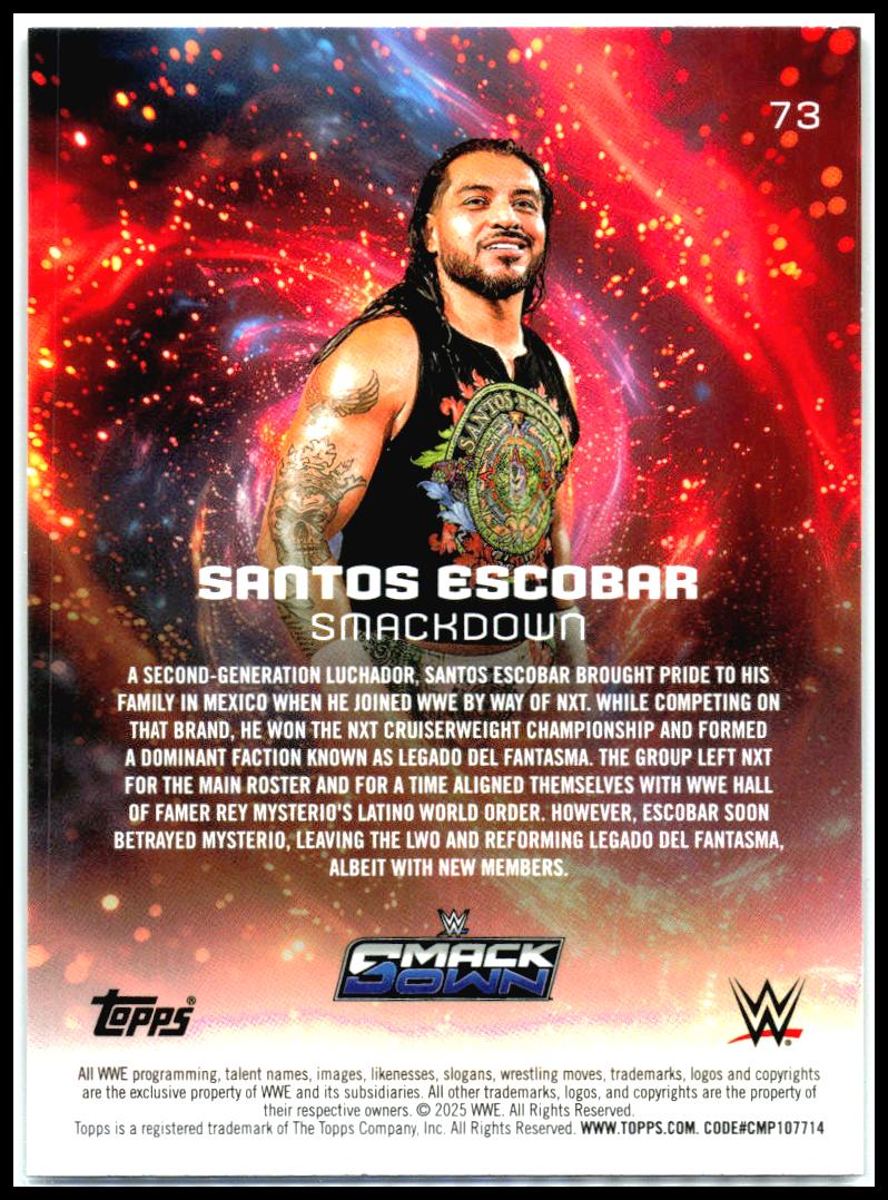 2025 Topps Universe WWE #73 Santos Escobar