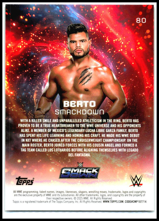 2025 Topps Universe WWE #80 Berto