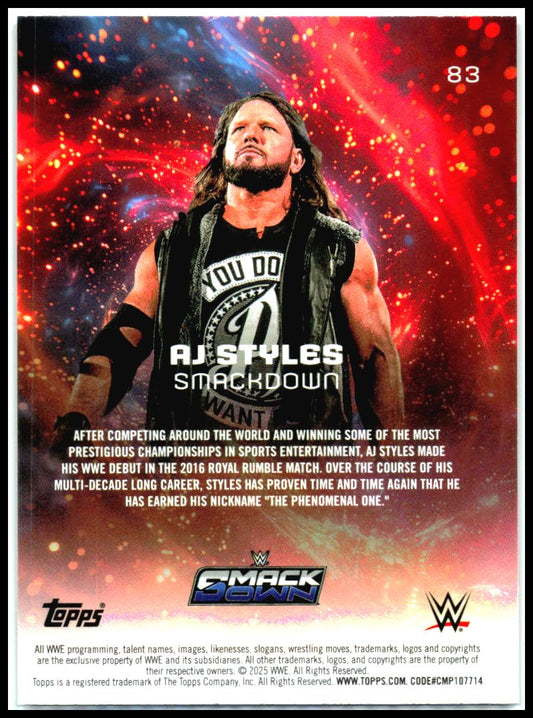 2025 Topps Universe WWE #83 AJ Styles