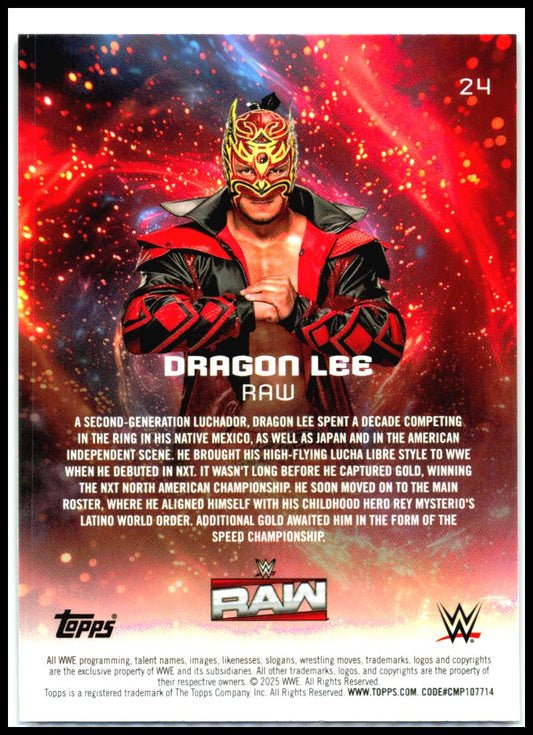 2025 Topps Universe WWE #24 Dragon Lee
