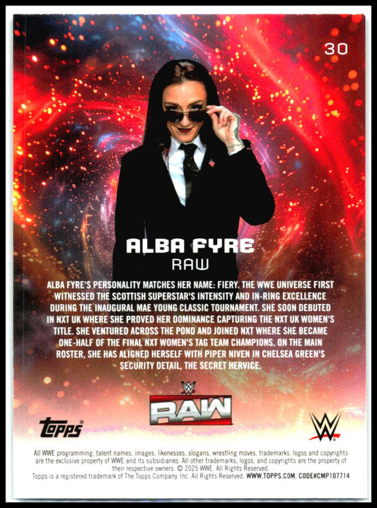 2025 Topps Universe WWE #30 Alba Fyre